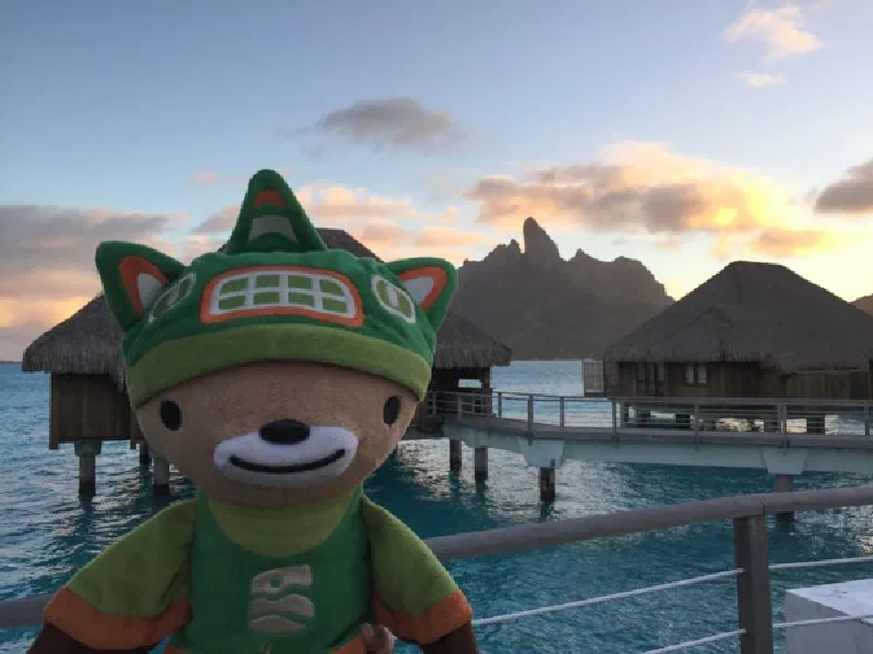 Bora Bora beach at St Regis