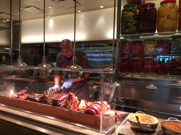 Sumi Bear in Vegas Bacchanal Buffet-3