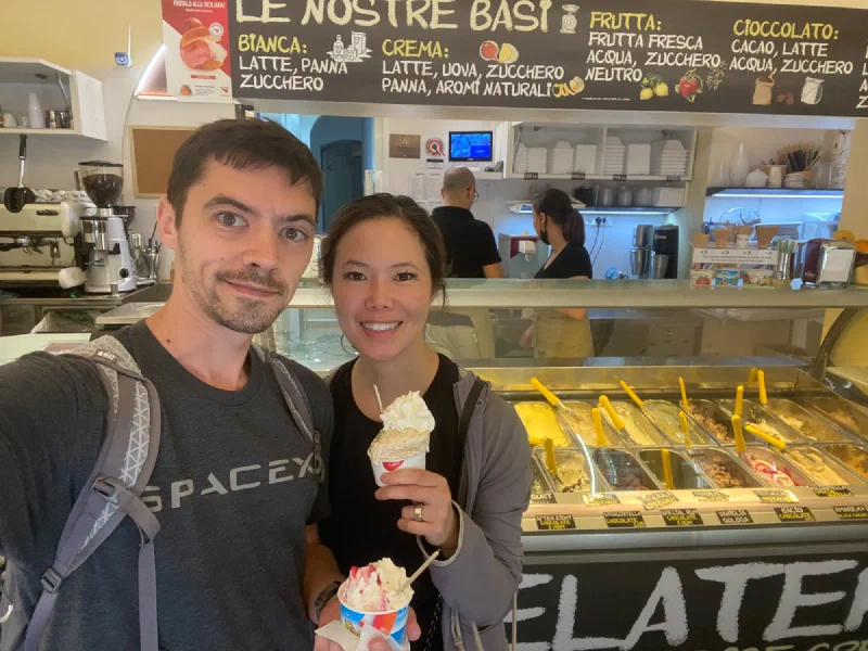 Gelato shop in Orvieto