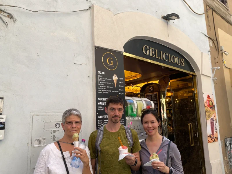 Gelato stop at Gelicious in Rome
