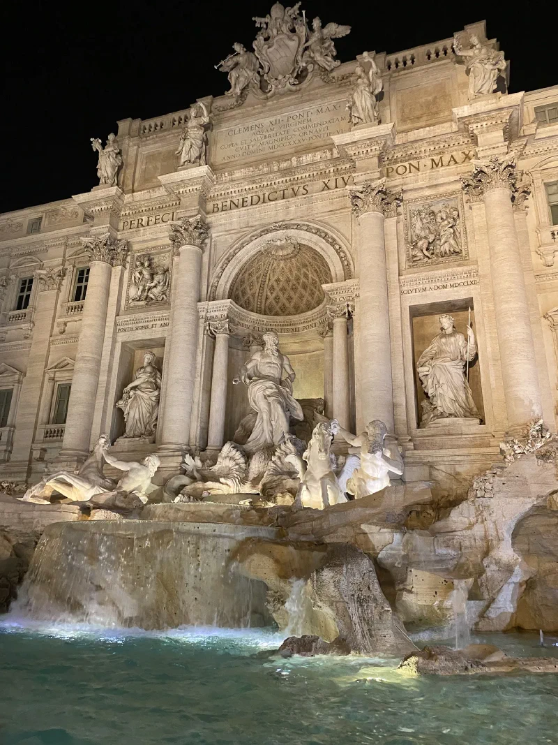 Trevi Fountain at night