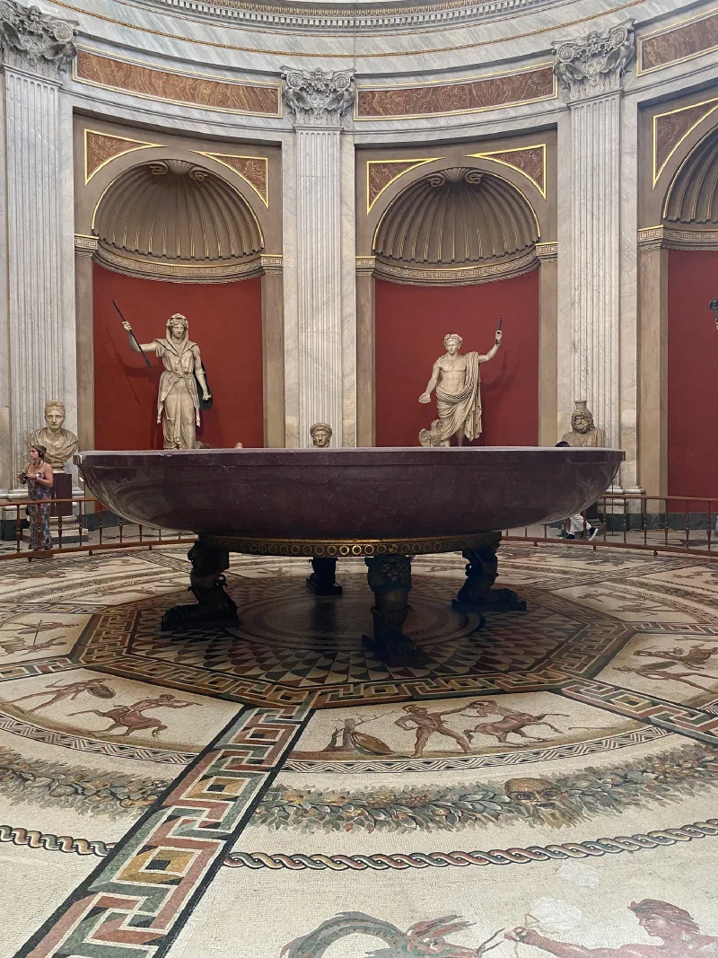 The Sala Rotonda in the Vatican Museums