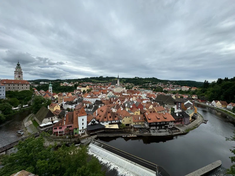 Overlooking Český Krumlov from above