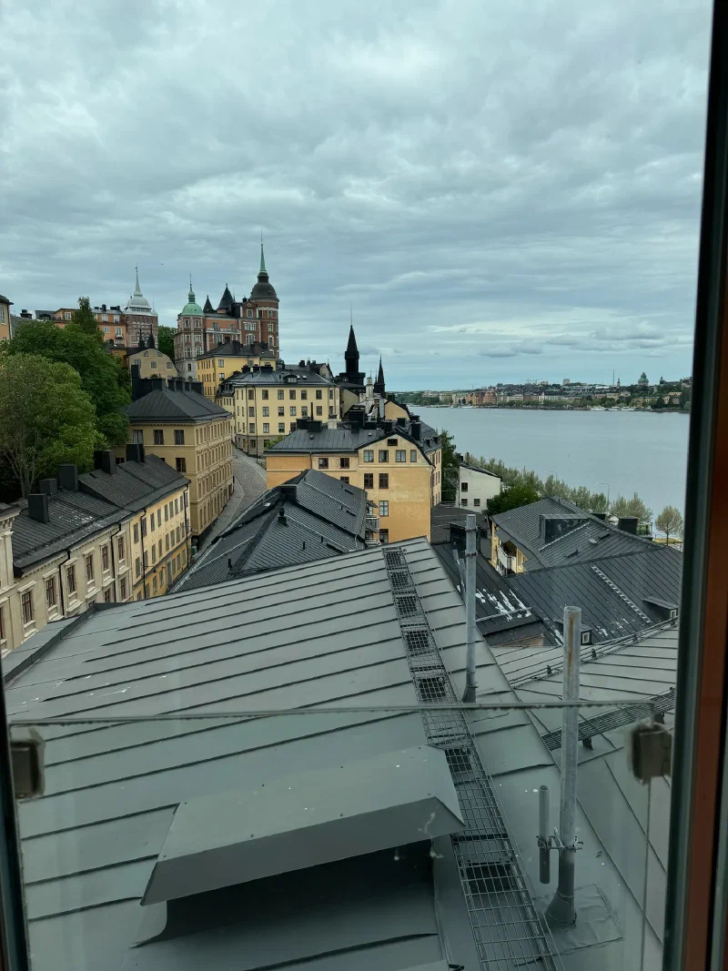View over Stockholm rooftops and water