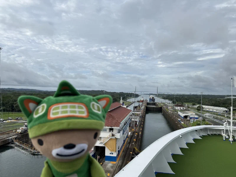 Me overlooking the final straightaway, Atlantic Bridge in distance