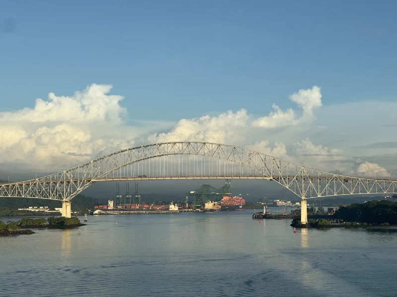 Bridge of the Americas spanning the canal