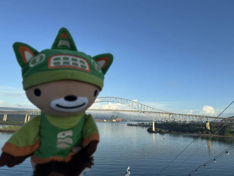 Me with the Bridge of the Americas behind