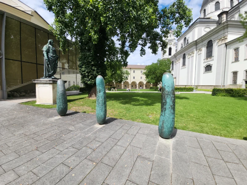 St. Peter's Abbey courtyard