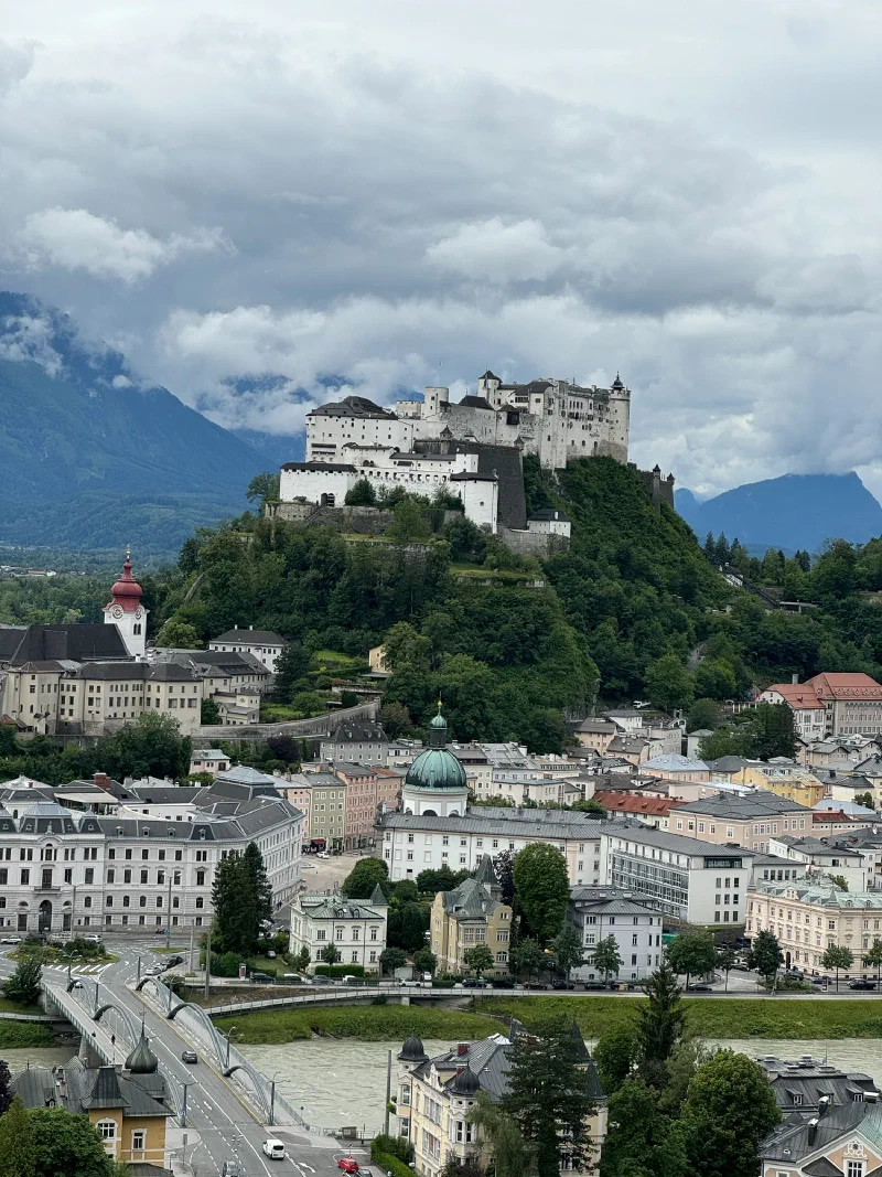 Hohensalzburg Fortress above Salzburg Old Town