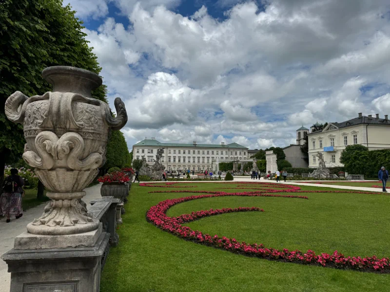 Mirabell Gardens formal flowerbeds