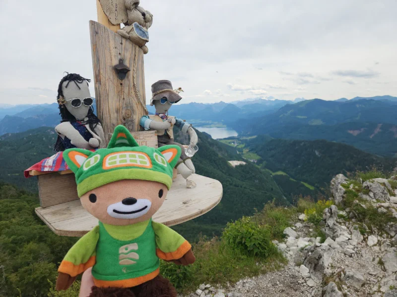 Sumi at the summit with quirky handmade figures installation