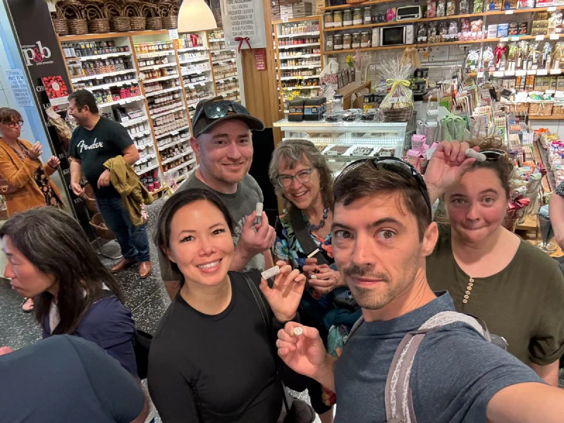 Family tasting Swedish Bastards at P&B Delikatesser