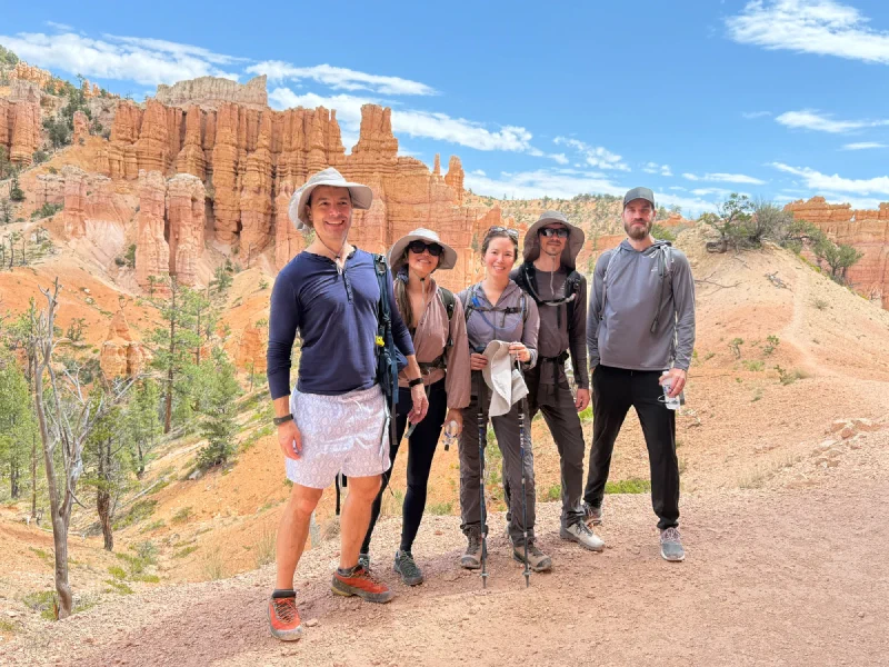 Group photo on the trail