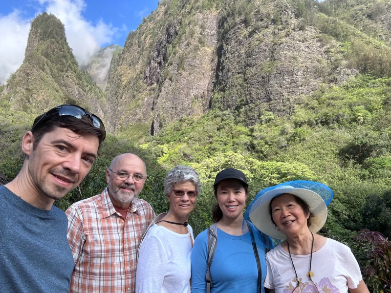 Group selfie at Iao Valley