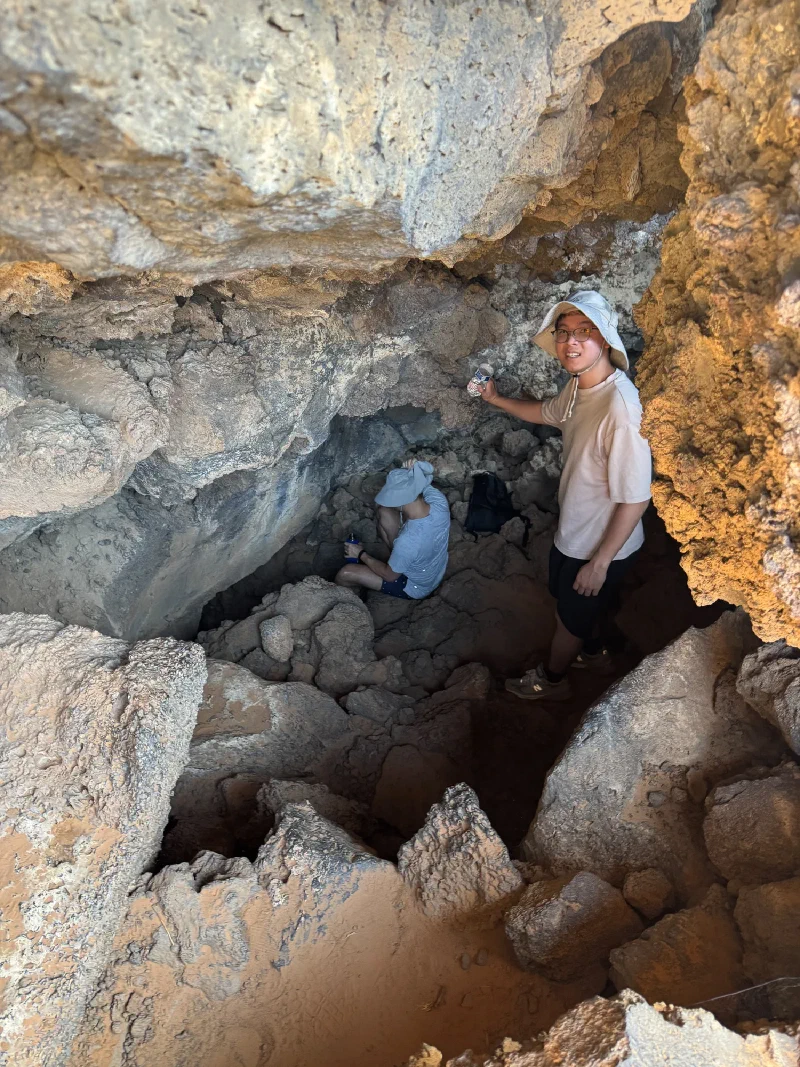 Pokong inside a cave