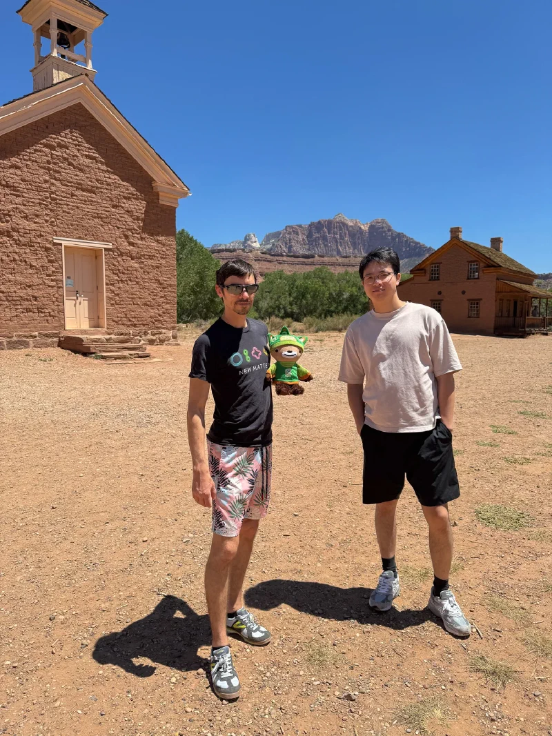 Nicholas and Pokong at Grafton ghost town