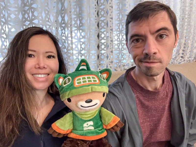 Nicholas and Pokin with Sumi