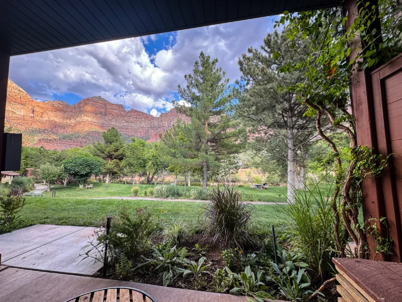 View from the Cliffrose Lodge patio