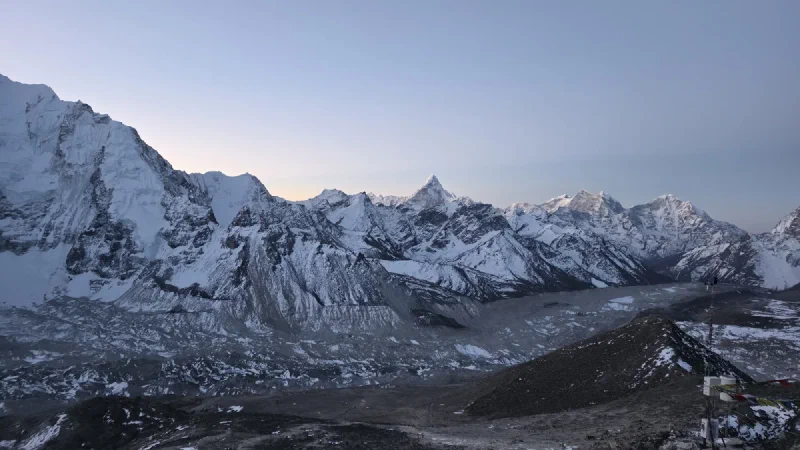Sunrise panorama from the ridge