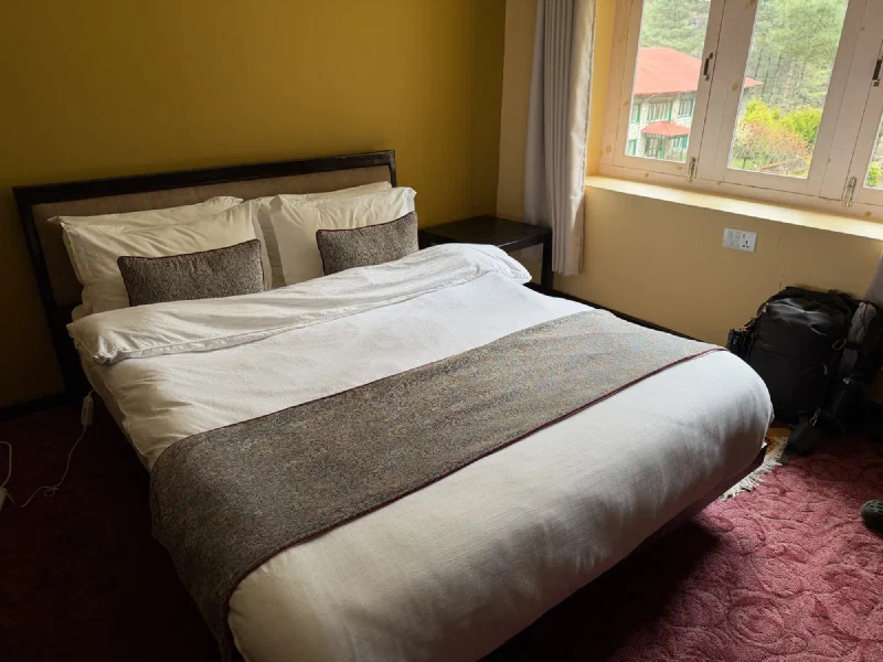 The bedroom at Sherpa Shangri-La