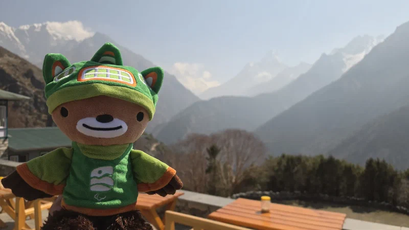 Sumi with Ama Dablam in background