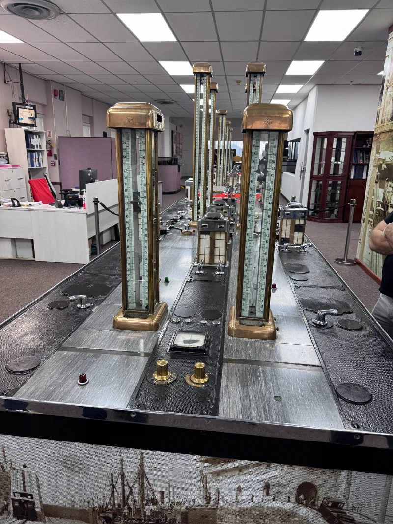 Original GE control console at the Panama Canal